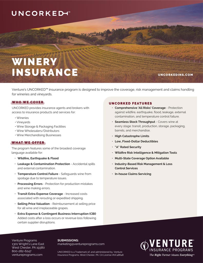 Winery & Vineyard Insurance